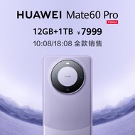 华为（HUAWEI）旗舰手机 Mate 60 Pro 12GB+1TB 南糯紫