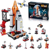 WEMEMORN Space Exploration Shuttle Rocket Toys for 6 7 8 9 10 11 12 Year Old Boys Kids, 12-in-1 STEM
