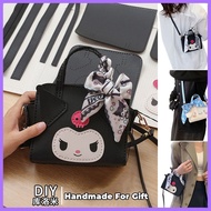 PA2 Diy kuromi bag Diy bag kit set Kuromi handbag kuromi melody diy hand bag cute