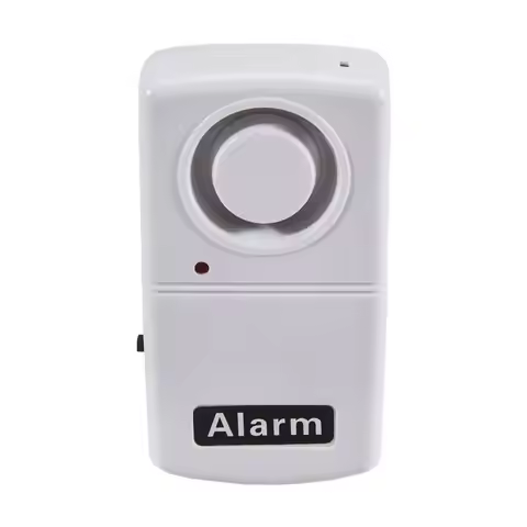 ABZZ-High Sensitive Vibration Detector Earthquake Alarms With LED Lighting Door Home Wireless Electr