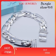 (KF420)Original silver925 bangle for man perak tulen gelang lelaki(lebar 1.6cm)