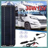 (OAKF) 60W 12V Solar Panel Kit Waterproof Outdoor Camping Battery Charger Solar Plate with USB Car C