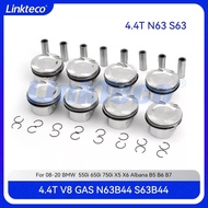Engine Piston & Piston Ring Set STD Fit 4.4 T N63 S63 N63B44 S63B44 For 08-20 BMW 550i 650i 750i 6 7