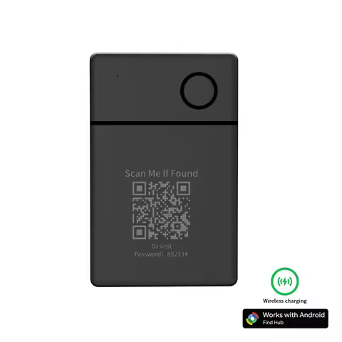 Wireless Rechargeable GPS Card Tracker Google Certified Android Locator for Xiaomi Pixel QR Code Ant