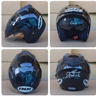 Helm INK Double Visor Emboss SNI Original Merk Nya DCS SKS Bisa COD