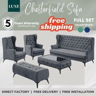 Full Set Chesterfield Sofa Set Luxury Sofa Water Repellent Sofa Free Delivery