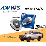 ADVICS Heavy Duty A6R-173/S Brake Disc Rotor Set Toyota Land Cruiser HDJ101 UZJ100 (REAR) 5H 329.2MM
