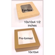 5 pieces 10x10x4.5 (inch) Rm Boxes Cake box