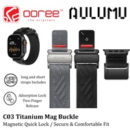 AULUMU C03 Titanium Mag Buckle Woven Watch Strap | Magnetic Quick Lock | 42/44/45/46/49mm