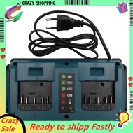 2 Port Li-Ion Battery Charger Fast Charging for 18V 20V GBA18V80/GBA18V40/GBA18V120 EU Plug