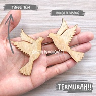 KAYU Laser Cut a pair of birds | Dowry ornament decoration | Scrapbook | Chipboard Chipboard Chipboa