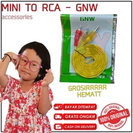[Wholesale] [10 Pcs] GNW Mini To RCA - Cable hp To Salon