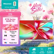 Hisense 55-85 inch 4K Quantum Dot ULED AI TV E7Q- QLED / Dolby Vision Atmos/HDR10/AI 4K /120 HRR