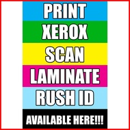 ❥ ◹ ❂ ◨ Xerox,Print,Rush ID,Laminate (TARPAULIN PRINTING) Available COD