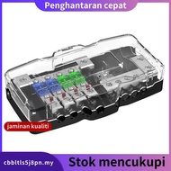 Car Audio Fuse Holder 4 Way MIDI Fuse Block for Automotive Systems 12V 0/4 Gauge with Ground  sdjkfj