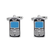 New Arrivals Vintage Personalized Elderly Phone Big Brother Mini Phone Metal Cufflinks  for Man Sleeve Studs