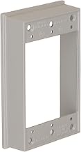 Hubbell-Raco 5406-0 Weatherproof Extension Box, 1 Gang, 18.3 Cu-in X 4-1/2 in L X 2-3/4 in W X 1 in 