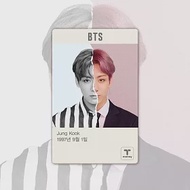 正版官方週邊商品 BTS 防彈少年團 T-MONEY X BTS 韓國交通卡 地鐵卡 [JUNGKOOK] (韓國進口版)