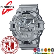 (READY STOCK) Official Marco Warranty CASIO G-SHOCK GA-700FF-8A Analog Digital Silver Resin Strap Wa