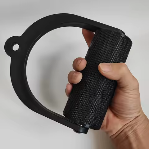 6cm Lat Pull Down Handle Pulley Cable Machine Bar Arm Wrestling Workout,Deadlift D Shape Hand Grip f