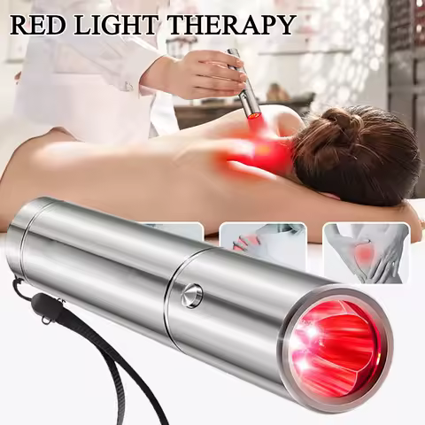 F2 Portable LED Flashlight 630NM 660NM 850NM Handheld Near Infrared Red Light Therapy Torch Relieve 
