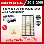 BUNDLE CABIN & AIR FILTERS for TOYOTA HIACE 3.0 (2013-2018) (17801-30060/87139-0D030)