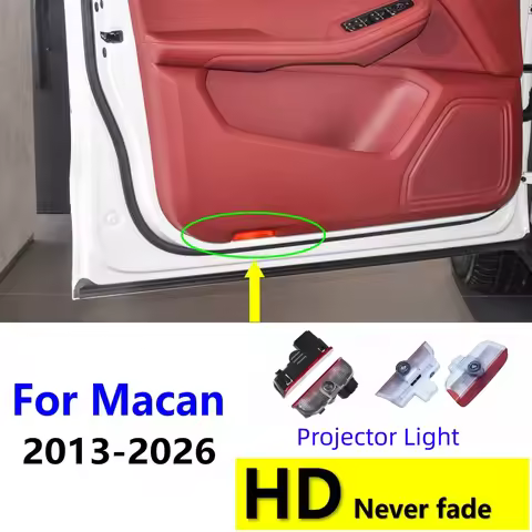 HD 2Pcs Led Car Door Projector Welcome Light For Porsche Macan 95b 95b 1 2 3 GYS S 2016 2017 2018 20