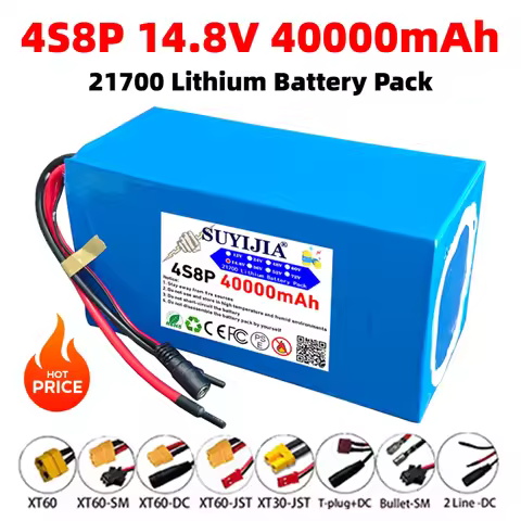 4S8P 14.8V-40Ah 21700 lithium battery pack 16.8V outdoor power supply high power 500W for electric v