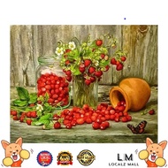 BEST SELLER 16 x 20 Inch DIY Oil Painting on Canvas Paint by Number Kit Flower Fruit Pattern for Adults Kids Beginner