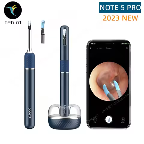 Bebird Note5 Smart Visual Ear Sticks Endoscope Tweezers High Precision Earpick Mini Camera Otoscope 