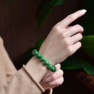 Gelang Batu Giok Warna/Gelang Giok Kesehatan Pria Wanita Batu Alam Berserat Asli/gelang giok warna g