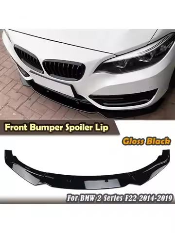 Car Front Bumper Spoiler Lips For BMW F22 220i 225i 228i 2014 2015 2016 2017 2018 2019 Front Bumper