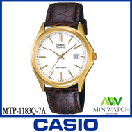 นาฬิกา รุ่น MTP-1183 Casioนาฬิกาข้อมือผู้ชาย สายหนังสีน้ำตาล  รุ่น MTP-1183Q-7A/MTP-1183Q-9Aของแท้ 1