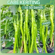 Potensi Tumbuh 95%{50 Biji} Long pepper seed Benih Cabe Keriting CMK AKAR Repack Tahan Virus Gemini