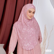HEGIRA SO - MARJAN TWILL ELOWEN LOT 2 | PRINTED SLIP ON (INSTANT HIJAB) >> DAILY COMFORT