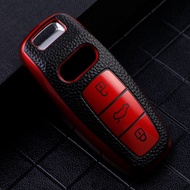 CoolCar PU Leather Car Key Case Cover for Audi A3 A4 B9 A6 C8 A7 S7 4K A8 D5 S8 Q7 Q8 SQ8 E-tron 201