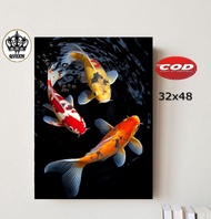 POSTER TEMA IKAN KOI 9/POSTER DINDING IKAN KOI 9/HIASAN DINDING RUMAH/POSTER IKAN KOI 9 /WALLDECOR
