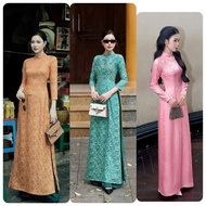 Traditional ao dai - New design silk damask ao dai - Ad27 ao dai vietnam ao dai muslimah