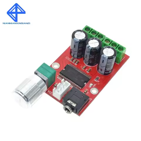 DC 12V High Resolution 2CH Dual Channel Class D Digital YDA138 Amplifier Board