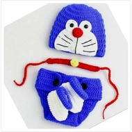 Doraemon baby clothes costume Doraemon baby knitted clothes/ Photography Props