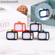 TRENDYZONE0I Led Keychain, Creative Miniature Television Tv Retro Television Keychain, High Quality 