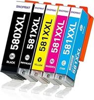 580XXL 581XXL for Canon PGI-580XXL CLI-581XXL Compatible with Canon Pixma TR7550 TR8550 TS6150 TS615