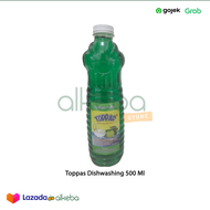 Toppas diswashing sabun cuci piring lime botol 500 ml mirip sunlight