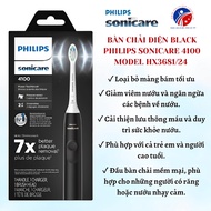 Black Philips Sonicare 4100 Electric Toothbrush Model HX3681/24 New ProtectiveClean from America
