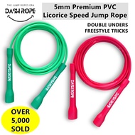 DASHROPE Jump Rope 4mm 5mm 6mm 6.8mm Skipping Ropes Freestyle Speed Double Under Athletes Performanc