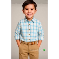 KEMEJA KATUN SmilezeS.Cloth / SET PLAID SHIRT COTTON PANTS + BELT CUSTOM BAHAMA PREMIUM QUALITY MATE