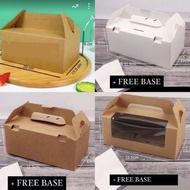 [🇸🇬SG INSTOCK] Brown Kraft Box with window White Kraft Box for tarts and cakes