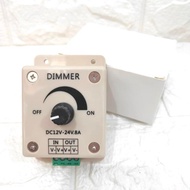 Dimmer Led Dc 12V 24V 8A Regulator Pwm 8A Fan Led Dg Box Case