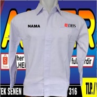 KEMEJA 1 pocket DBS Bank shirt DBS Bank uniform DBS Bank Pdh DBS Bank work shirt DBS Bank work shirt