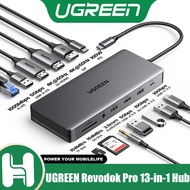 UGREEN Revodok Pro 13-in-1 Hub DP, HDMI, USB-A, UAB-C, SD/TF, Audio/Mic, Ethernet Docking Station